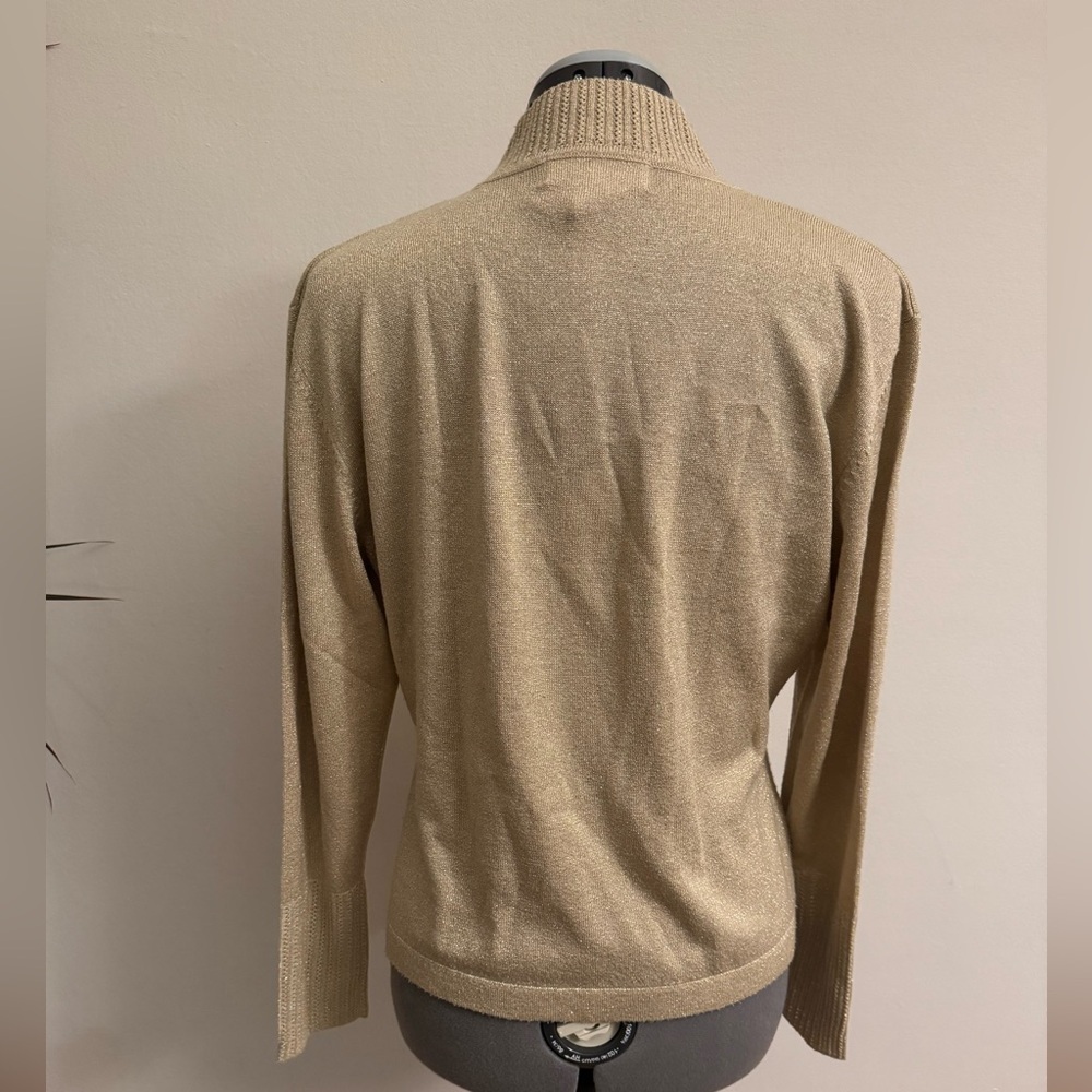 Vintage Dressbarn golden holiday Turtleneck Sweater - Picture 2 of 4